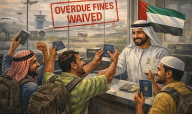 সংযুক্ত আরব আমিরাতে আটকে পড়া বিদেশিদের বিলম্ব জরিমানা মওকুফ