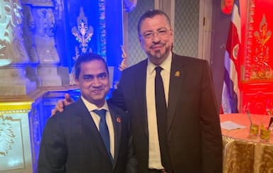 কোষ্টারিকার প্রেসিডেন্ট ও ভাইস প্রেসিডেন্টের সঙ্গে রাষ্ট্রদূত মুশফিকের সাক্ষাৎ