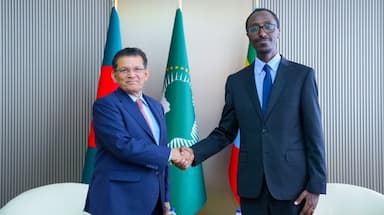 দ্বিপক্ষীয় সম্পর্ক উচ্চতর পর্যায়ে নিয়ে যেতে চায় বাংলাদেশ-ইথিওপিয়া