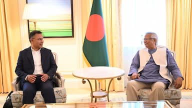 তারেক রহমানকে প্রধান উপদেষ্টার অভিনন্দন