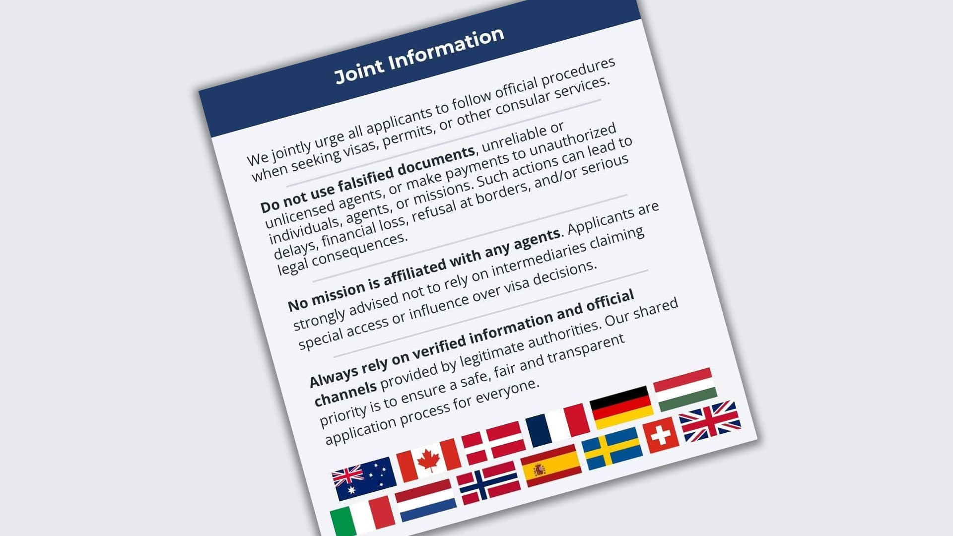 ভিসা সেবার ক্ষেত্রে বাংলাদেশি নাগরিকদের সতর্ক করেছে বিশ্বের ১৩ দেশ